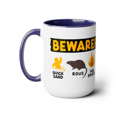 Funny Movie Mug, BEWARE! Quicksand R.O.U.S. Fire Spurts, Pop Culture, Princess Bride Mug, 80s Movie Classic, Unique Fan Gift, Cult Classic