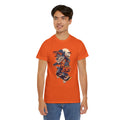 Trick or Treat Skateboarding Wolf! Graphic Unisex Heavy Cotton Tee