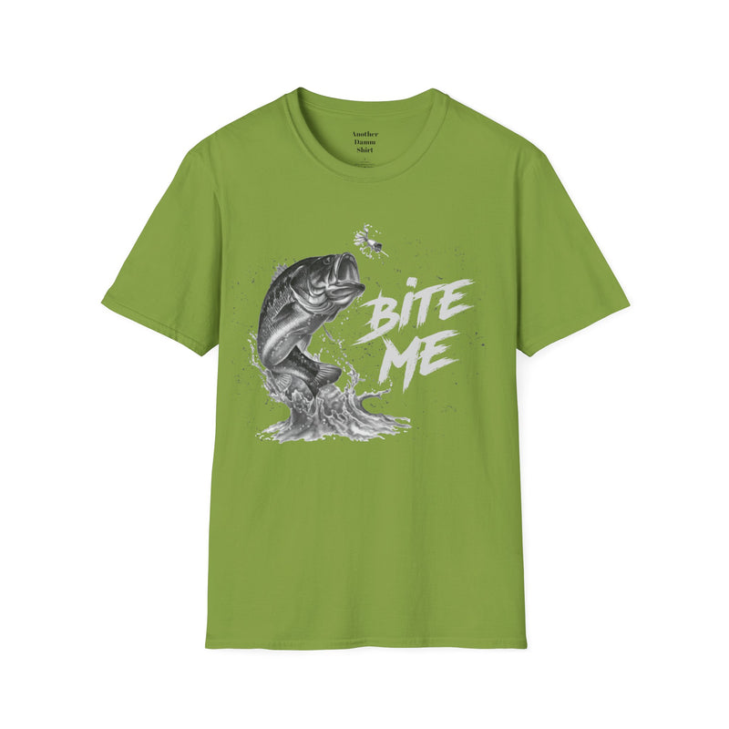 Bite Me Unisex Softstyle T-Shirt  A unique gift idea for people who love to fish