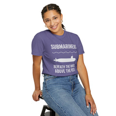 Submariners T‑Shirt — “Beneath the Waves Above the Rest” Navy Crew Tee