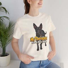 My Therapist Has A Wet Nose Personalized with your dog(s) image T-Shirt