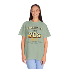70s Retro Tee – "Property of the 70s 1976" Vintage Graphic T-Shirt