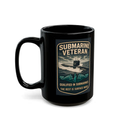 Submarine Veteran SSBN 636 Mug — "Qualified in Submarines, The Rest Is Surface Noise"