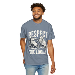 Alligator and Manatee Respect the Locals T-Shirt — Vintage Beach Vibes Graphic Tee