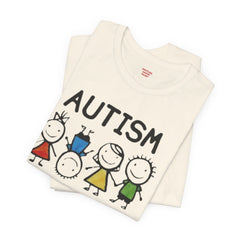 Autism Awareness Unisex T-Shirt - Colorful Kids Design
