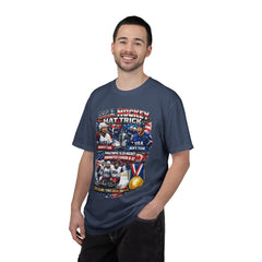 Hockey Hat Trick T-Shirt — USA Men's, Women's & Paralympic Gold Tribute 2026