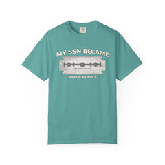 My SSN Became Razor Blades Graphic Vintage Submarine Veteran Tee