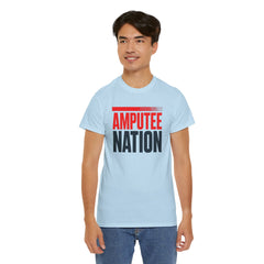 Amputee Nation Unisex Heavy Cotton Tee, Support Shirt, Gift for Amputees, Awareness Apparel, Casual Comfort Wear
