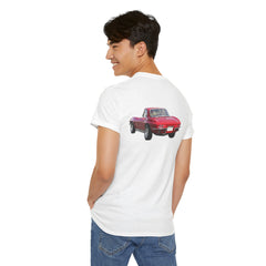 Red Corvette Summer Unisex Tee - I'm Vetted For Life Front and Back Image T Shirt
