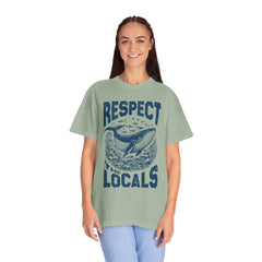 Respect the Locals Whale T-Shirt — Marine Conservation Graphic