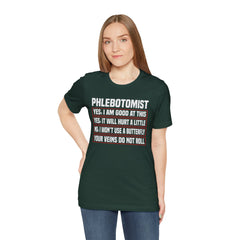 Phlebotomist Humor Tee, Funny Medical Shirt, Nurse Gift, Blood Tech Wear, Cute Phlebotomy Humor, Healthcare Apparel