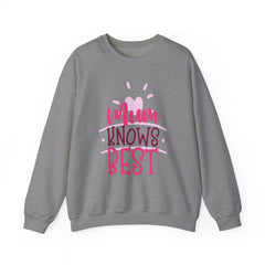 MUM KNOWS BEST SweatShirt,Mums Day Gift,Mum lover gift,Mum inspired shirt,mothers day present,birthday gift,unique mum gift,best mum ever