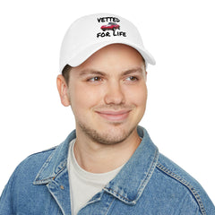 Vetted For Life Hat — Vintage Red Car Baseball Cap