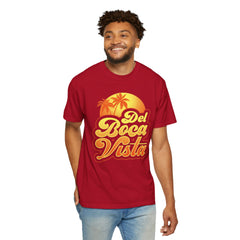 Del Boca Vista Graphic - Unisex Garment-Dyed T-shirt
