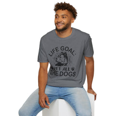 Dog Lover Life Goal Pet ALL The Dogs T-Shirt