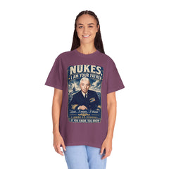 Nukes I Am Your Father Vintage United States Navy Nuclear Power Submarine Graphic T-Shirt
