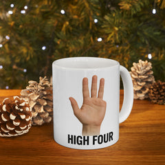 Funny Amputee High Four Ceramic Mug