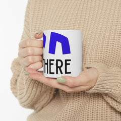 Chai There Jewish Hebrew Graphic Ceramic Mug (11oz, 15oz)