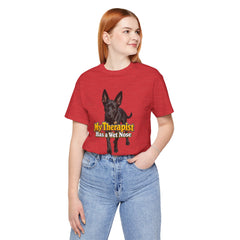 My Therapist Has A Wet Nose Personalized with your dog(s) image T-Shirt