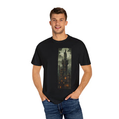 Gothic Vampire Castle - BookMark Unisex Garment-Dyed T-shirt