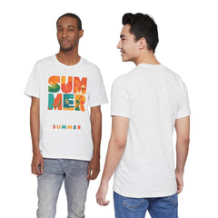 Summer Graphic Tee — Colorful Tropical "SUMMER" Typography T-Shirt