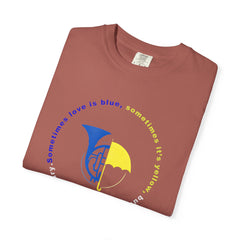 Blue French Horn & Yellow Umbrella T-Shirt — HIMYM Fan Tee