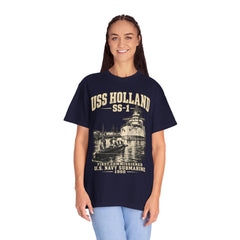 USS Holland SS-1 Submarine Vintage Graphic T-Shirt — Navy History Tee