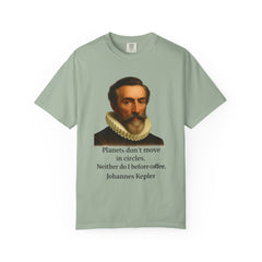 Kepler Coffee Quote T-Shirt — Astronomy Nerd Vintage Portrait Tee