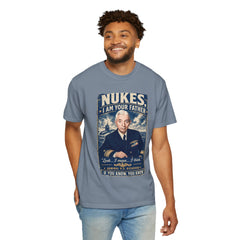 Nukes I Am Your Father Vintage United States Navy Nuclear Power Submarine Graphic T-Shirt