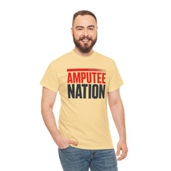 Amputee Nation Unisex Heavy Cotton Tee, Support Shirt, Gift for Amputees, Awareness Apparel, Casual Comfort Wear