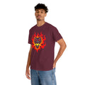 Flaming Fire Dragon - Graphic Unisex Heavy Cotton Tee