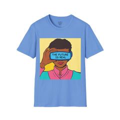 The FUTURE Is REAL Pop Art Woman Unisex Softstyle T Shirt