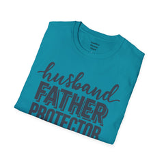 Husband Father Protector Hero Unisex Softstyle T-Shirt