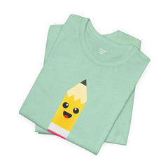 Emoji TEACHER PENCIL- Graphic Unisex Jersey Short Sleeve Tee