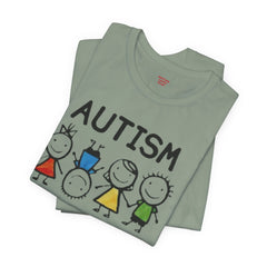 Autism Awareness Unisex T-Shirt - Colorful Kids Design