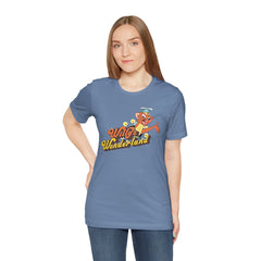 Willy's Wonderland Unisex Tee, Fun Graphic Tee, Casual Shirt, Gift for Fans, Summer Outfit, Movie Inspired Apparel