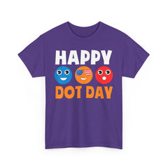 HAPPY DOT DAY Unisex Heavy Cotton Tee / International Dot Day / Happy Dot Day / Teachers / Children / Elementary School