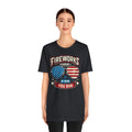 Fireworks Expert, If I Run You Run, Sunglasses  Graphic, Unisex Jersey Short Sleeve Tee