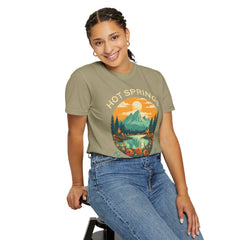 Hot Springs National Park Graphic, Comfort Colors Soft Relaxed Fit Unisex Garment-Dyed T-shirt