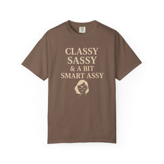 Classy Sassy T-shirt, Unisex Casual Top, Statement Tee, Gift for Her, Fashion Apparel, Birthday Humor Shirt