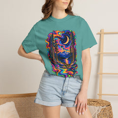Mystical Psychedelic Moonlit Forest T-Shirt