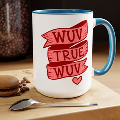 Wuv True Wuv Accent Mug,The Clergyman,Princess Bride Mug,80s Movie Quote,Gift for movie lover,vintage film gift,comedy movie mug,romcom mug