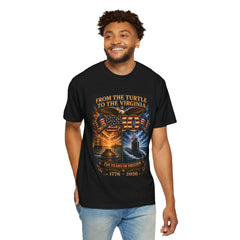 250th Anniversary - From the Bushnell Turtle to the Virginia Class Submarine 1776-2026 Tee