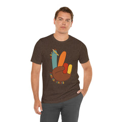 Thankful Teacher T‑Shirt – Hand Turkey Teacher Appreciation Tee