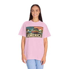 Ventura Highway Driving America Graphic Comfort Colors Unisex Garment Dyed T-shirt