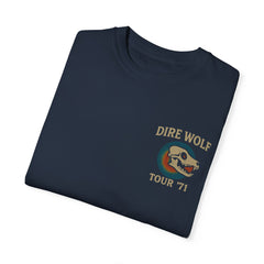 Retro Band Tour Unisex Comfort Colors T-Shirt - Dire Wolf '71