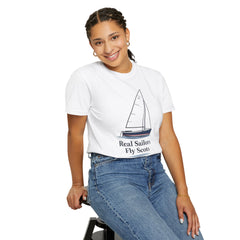 Hempstead Bay Sailing Club Graphic T-Shirt — "Real Sailors Fly Scots" Nautical Tee