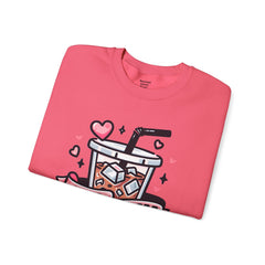 Woman's Ice Coffee Is My Love Language Valentine - Unisex Heavy Blend™ Crewneck Sweatshirt