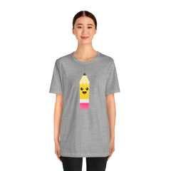 Emoji TEACHER PENCIL- Graphic Unisex Jersey Short Sleeve Tee
