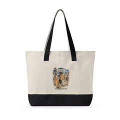 Who Let The Cats Out  Baldwin Harbor Animal Hospital Canvas Tote — Zippered Beach Bag for Cat Lovers